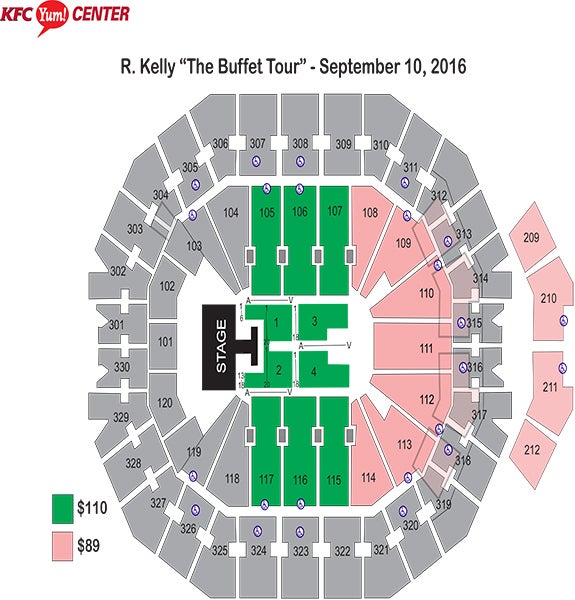 Kfc Yum Center Seating Chart Tool