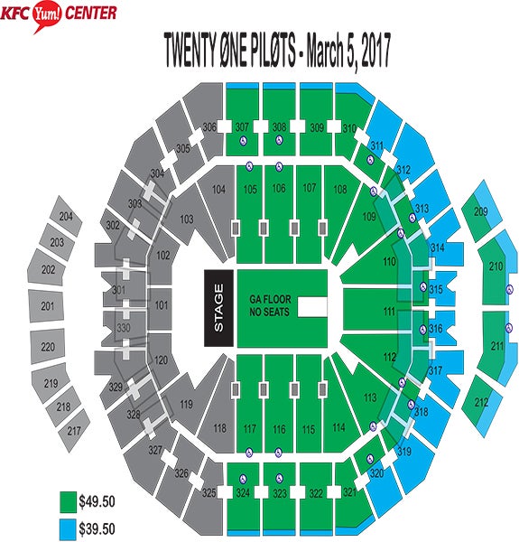 Papa John S Stadium Seating Chart 2017