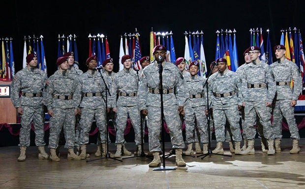 82nd Airborne Division All American Chorus Performance