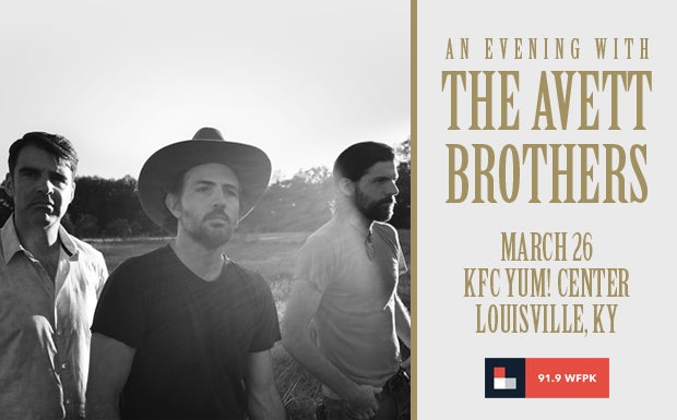 91.9 WFPK Presents An Evening with The Avett Brothers 
