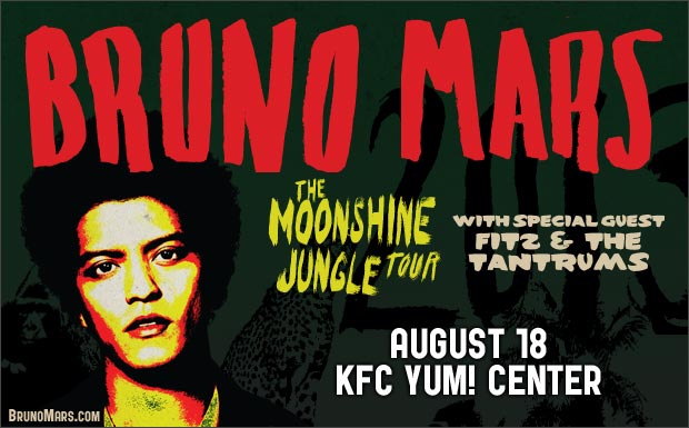 Bruno Mars: “The Moonshine Jungle World Tour”