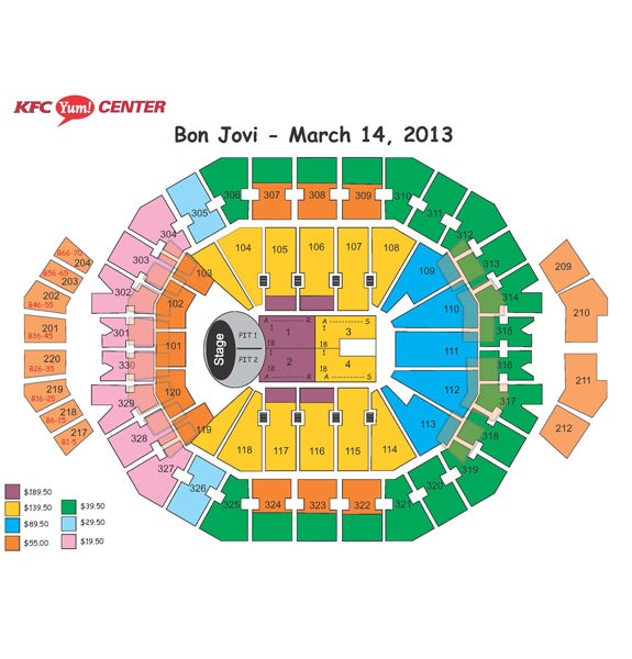 Ppl Center Seating Chart Concert