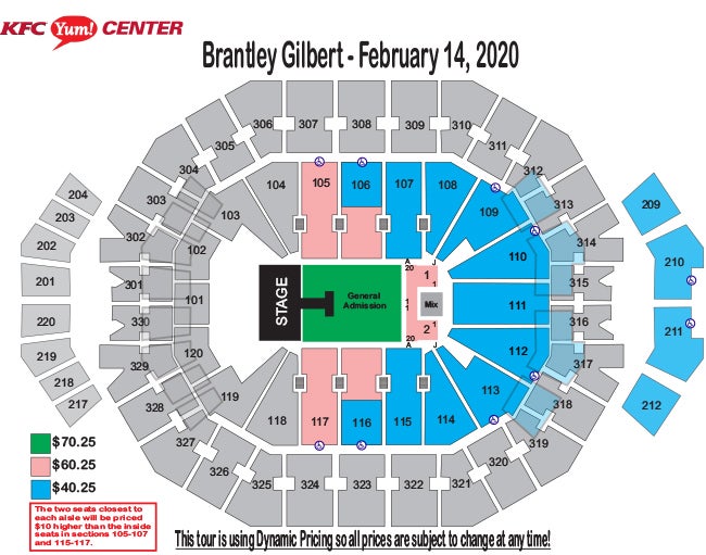 Uofl Basketball Seating Chart