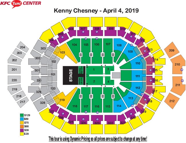 Chase Field Seating Chart For Kenny Chesney Concert