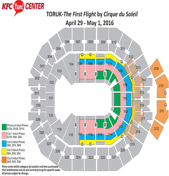 Cirque Du Soleil Disney Springs Seating Chart