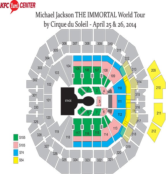 Michael Jackson Cirque Du Soleil Seating Chart