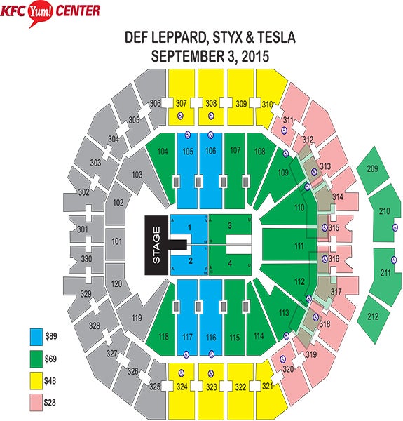 Def Leppard Seating Chart