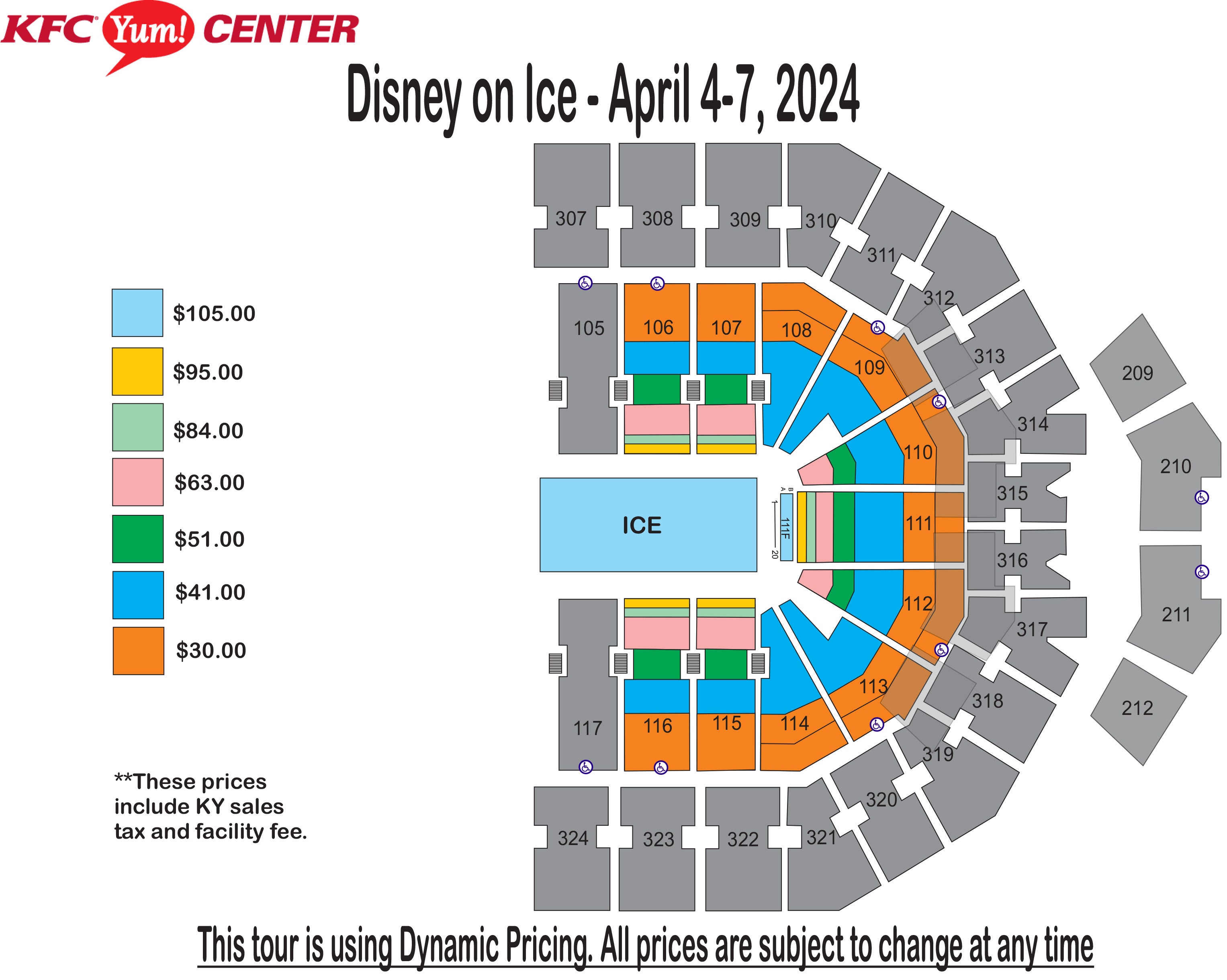 Kfc Yum Center Seating Chart Matttroy