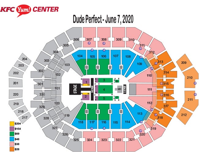 Pepsi Center Tool Seating Chart