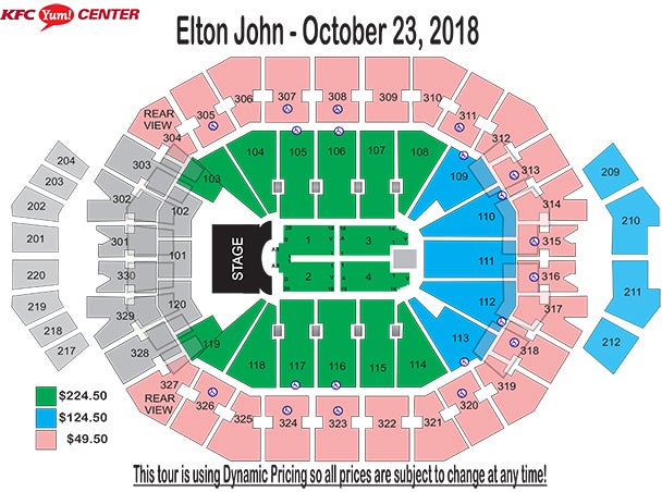 Yum Center Seating Chart Fleetwood Mac