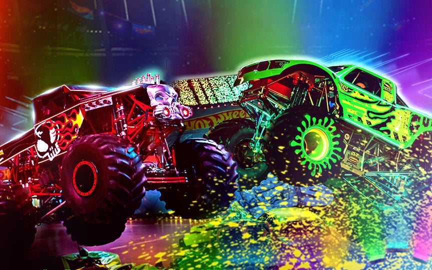 Hot Wheels Monster Trucks Live Glow Party