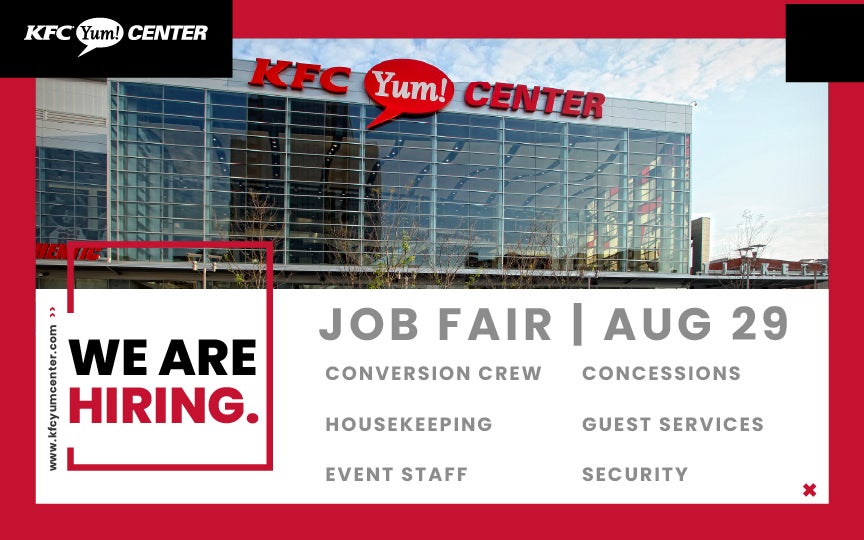 More Info for KFC Yum! Center Hosting Hiring Event on August 29 