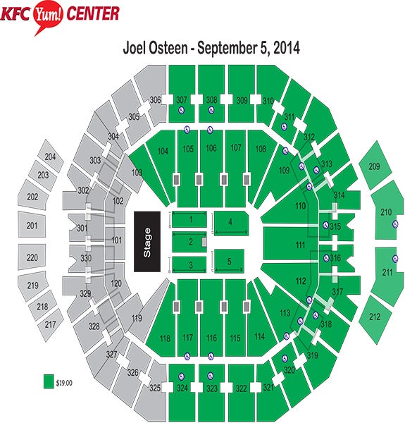 Lakewood Church Seating Chart