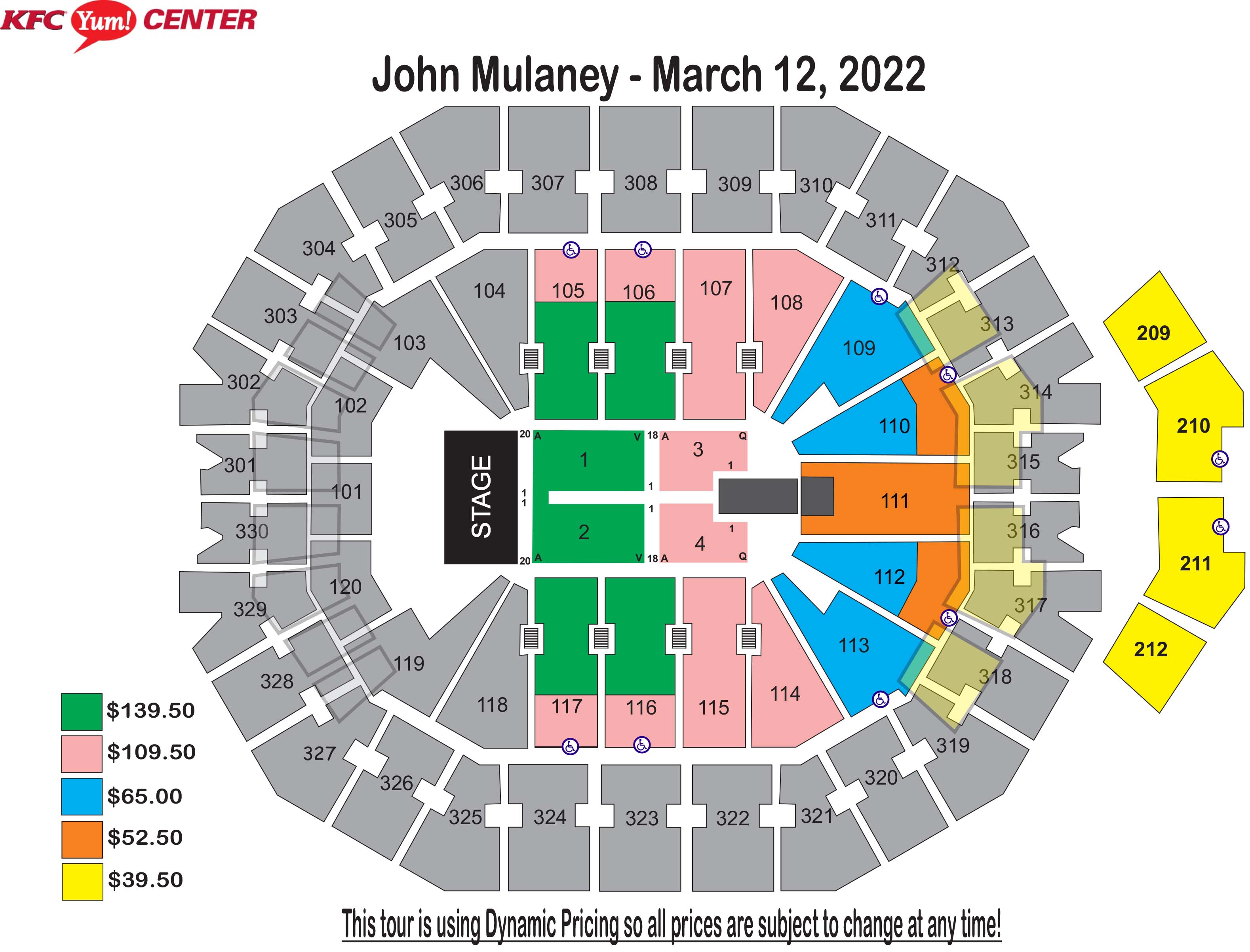 John Mulaney Seating Chart