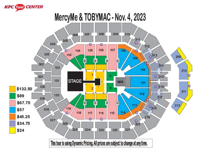 MercyMe / TobyMac / Zach Williams Tour KFC Yum! Center