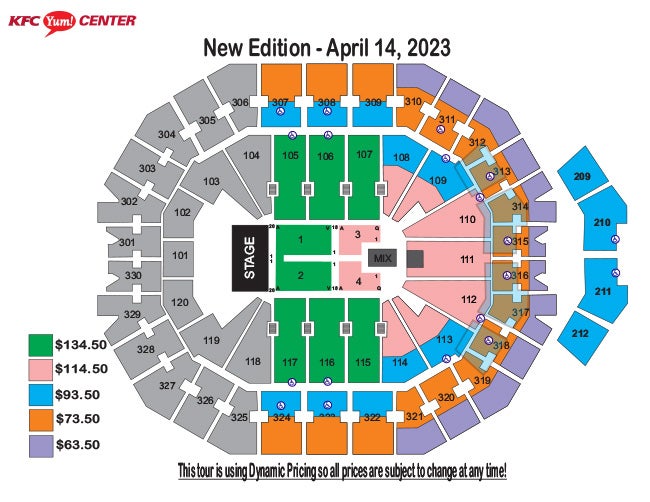 New Edition Legacy Tour KFC Yum! Center