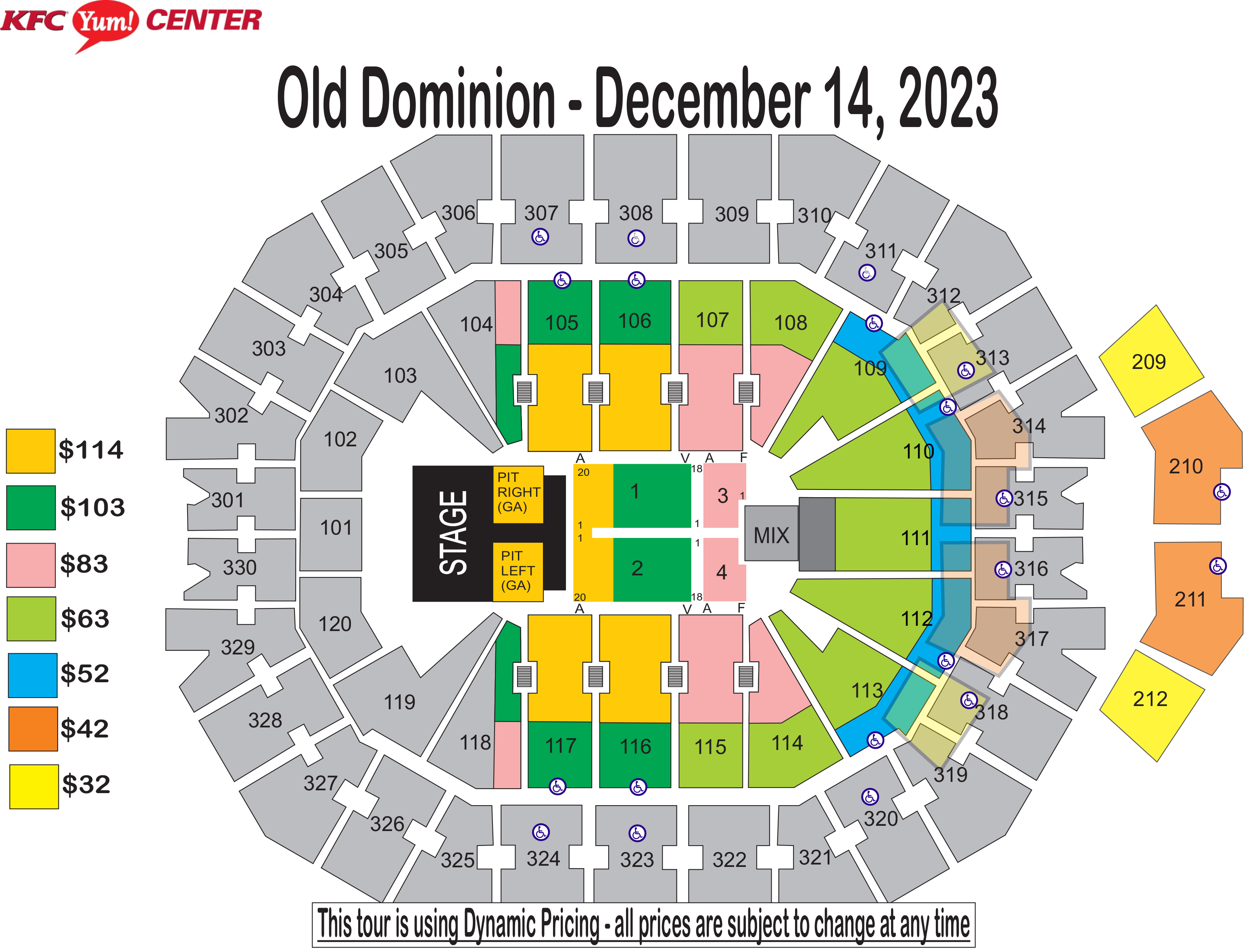 Old Dominion No Bad Vibes Tour KFC Yum! Center
