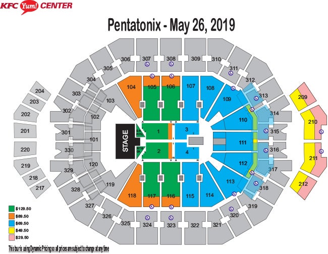 Yum Center Seating Chart Fleetwood Mac