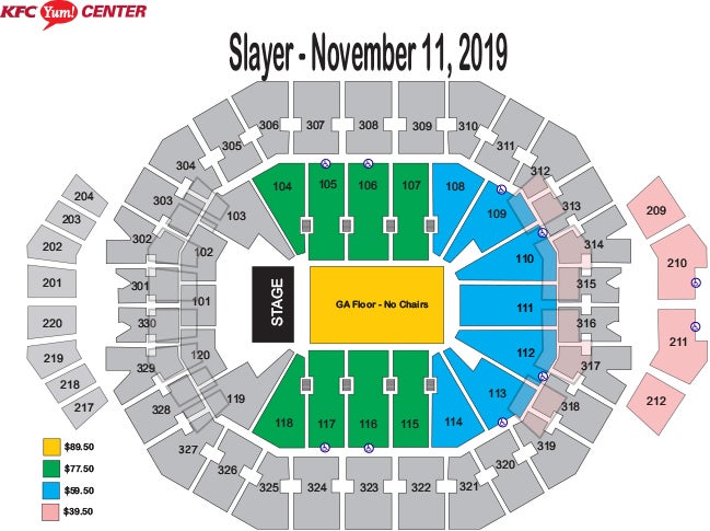 Yum Center Seating Chart Louisville Basketball