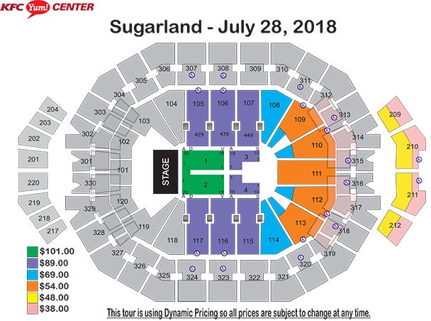 long center seating chart