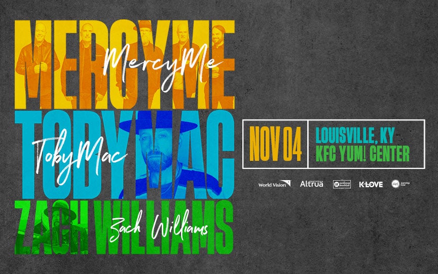 More Info for MercyMe / TobyMac / Zach Williams Tour