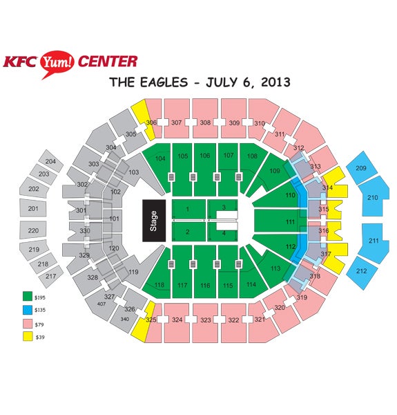 Yum Center Seating Chart Luke Bryan